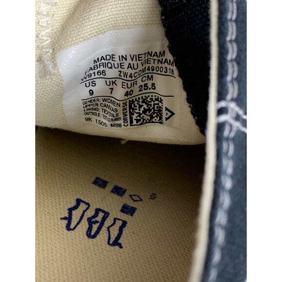 Converse Chuck Taylor All Star Low-Top Sneakers Black Women’s Size 9 W9166 - Picture 8 of 8